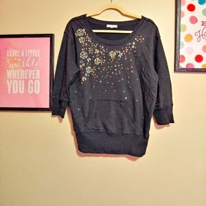 Aerie Embroidered Sweatshirt, sz Small